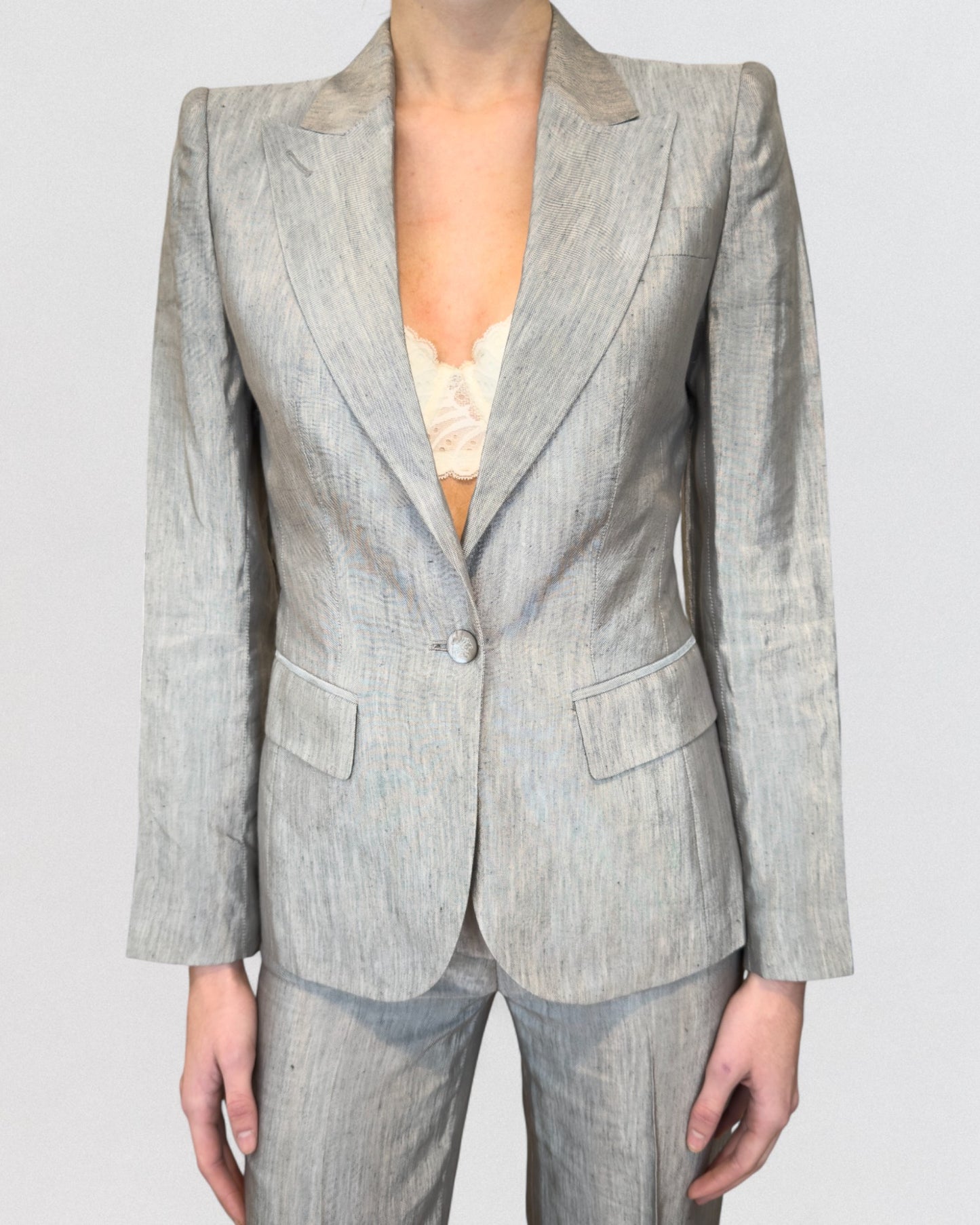 Alexander McQueen Spring 1999 'No. 13' Tailored Gray Suit