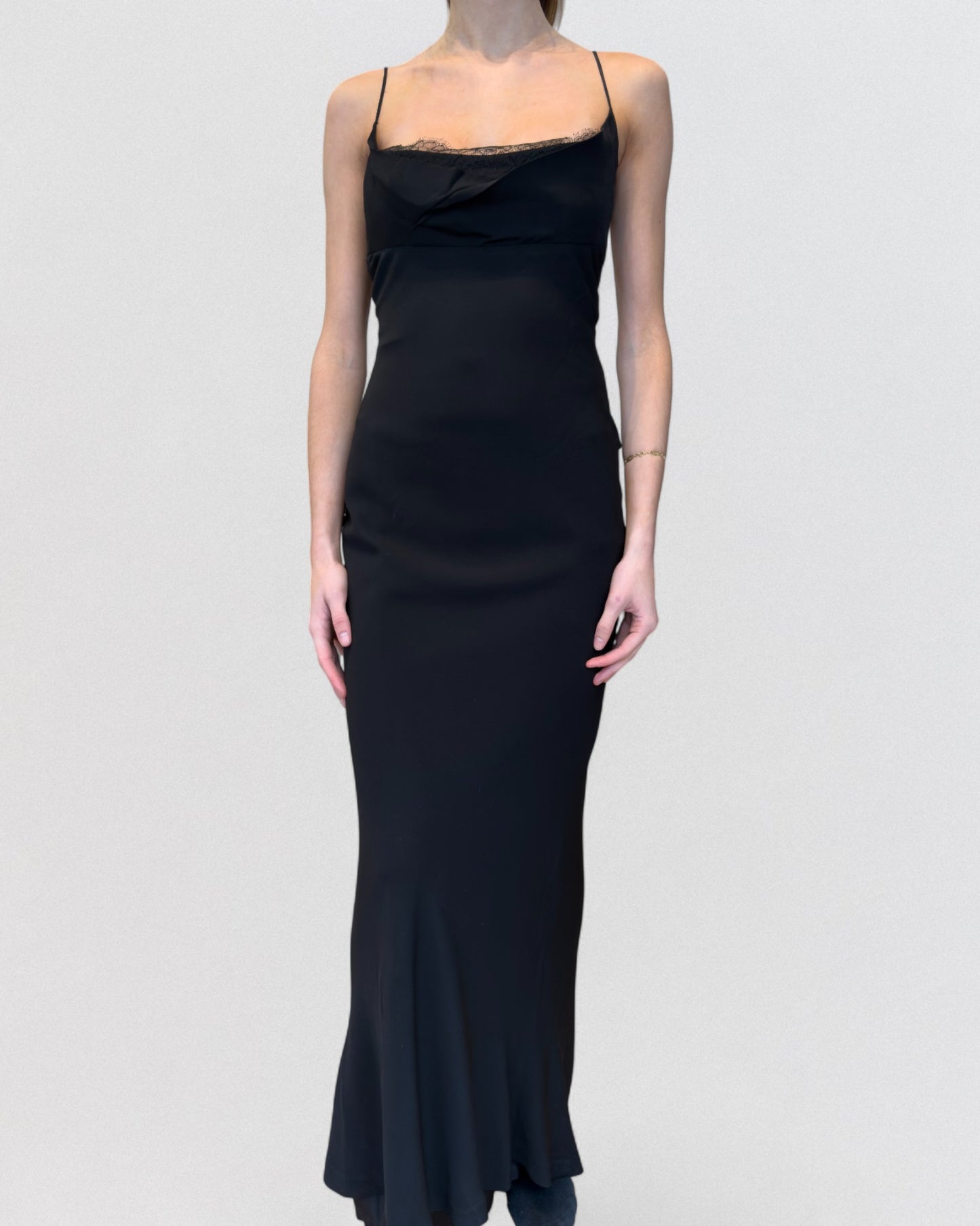 Miu Miu Fall 1999 Black Slip Gown