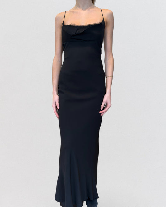 Miu Miu Fall 1999 Black Slip Gown