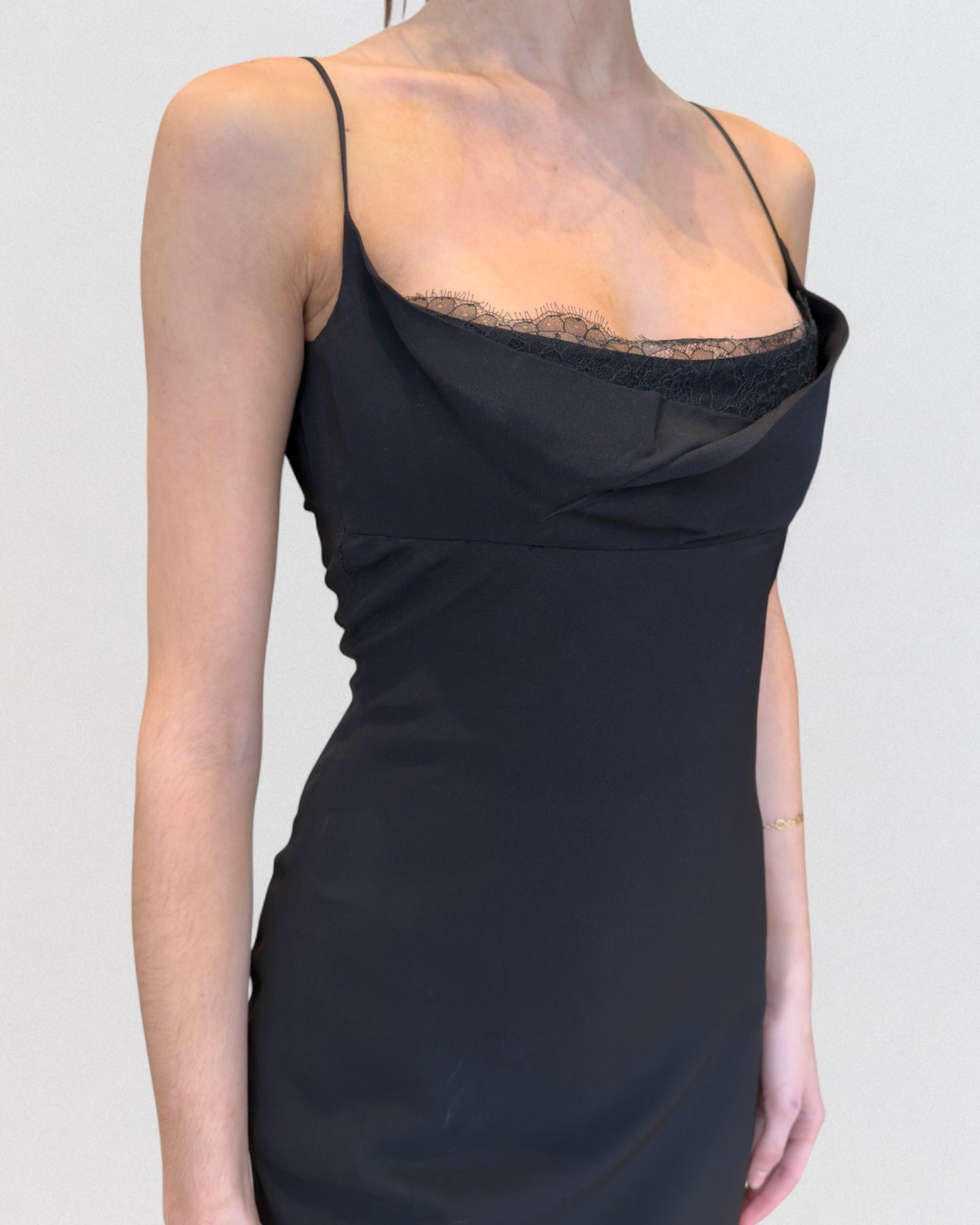 Miu Miu Fall 1999 Black Slip Gown