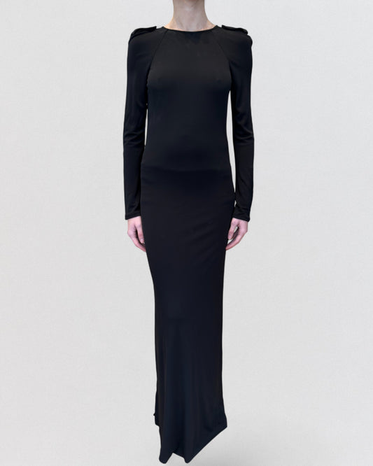 Gucci by Tom Ford Fall 1996 Backless Black Maxi Dress