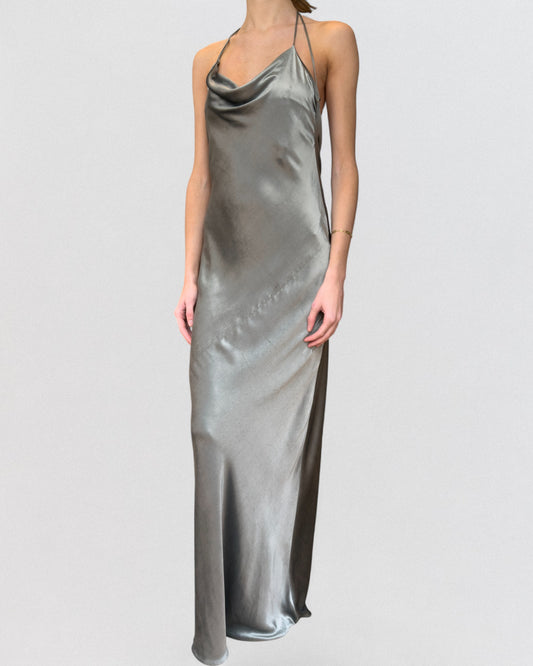 Saint Laurent Fall 2023 Velvet Bias Gown