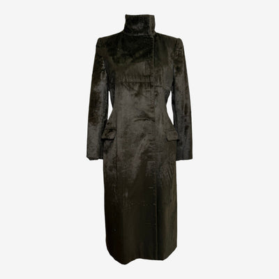 Chloé 1990s Faux Fur Long Coat