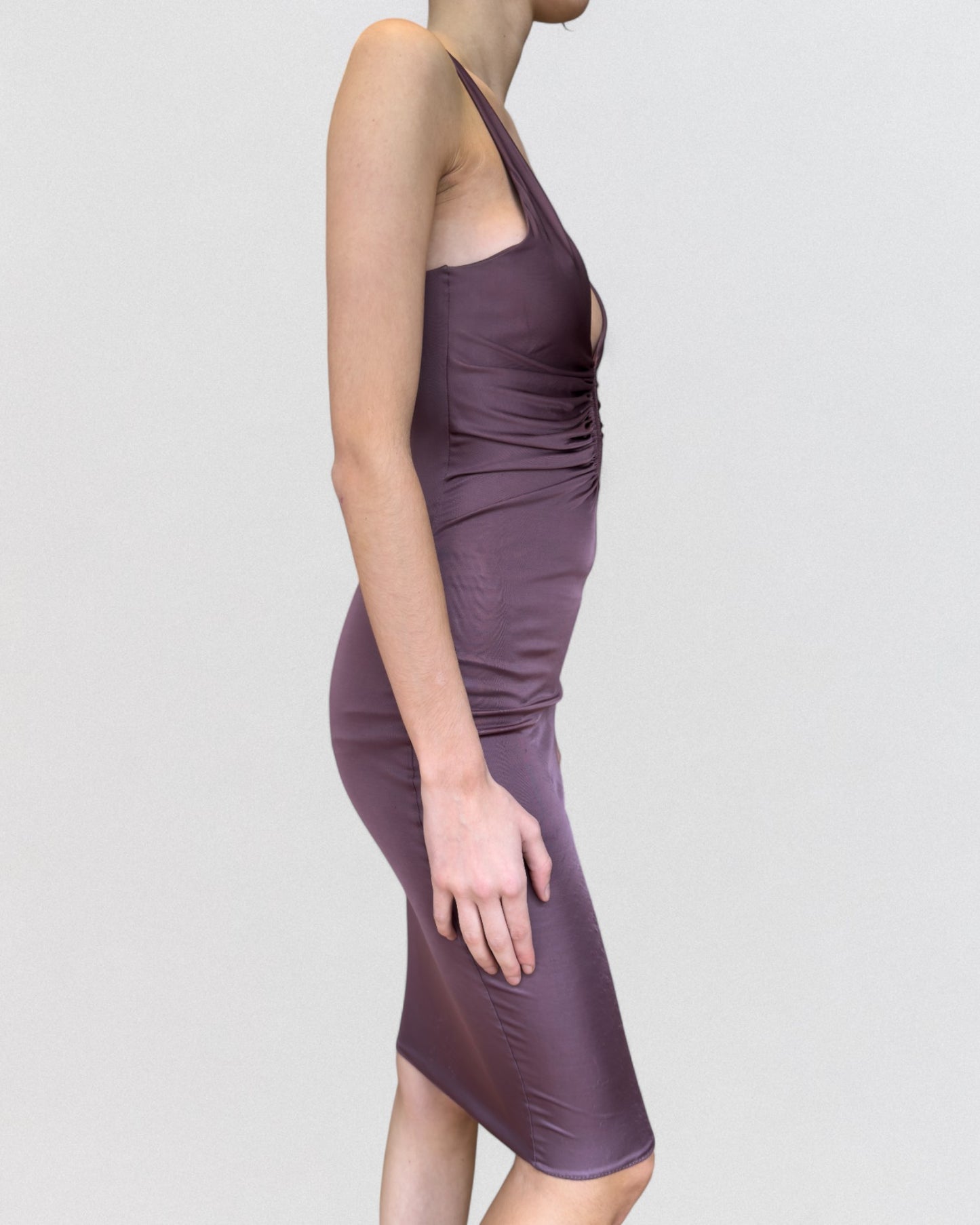 Gucci Fall 2003 Purple Viscose Dress