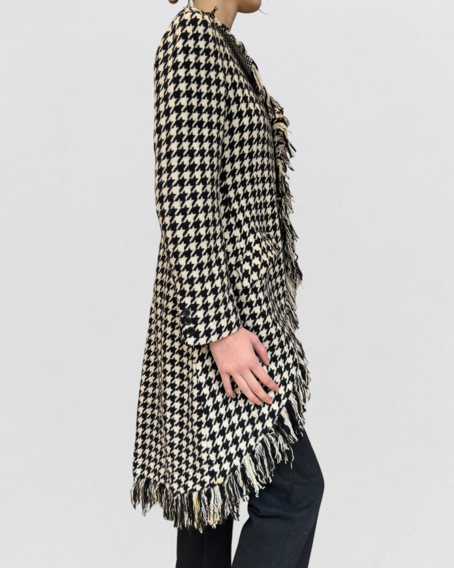 Yohji Yamamoto Fall 2003 Houndstooth Wool Tailcoat