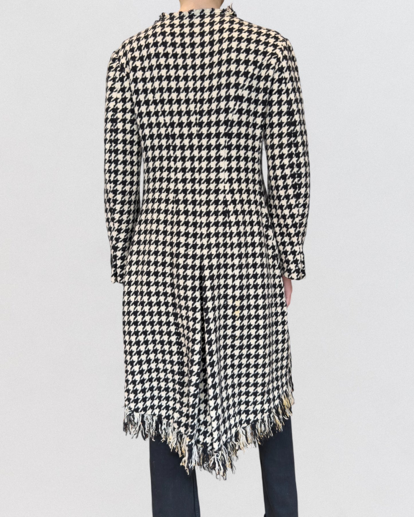 Yohji Yamamoto Fall 2003 Houndstooth Wool Tailcoat