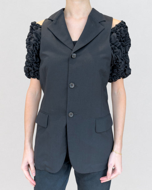 Comme Des Garçons Fall 1989 Ruffled Sleeves Vest