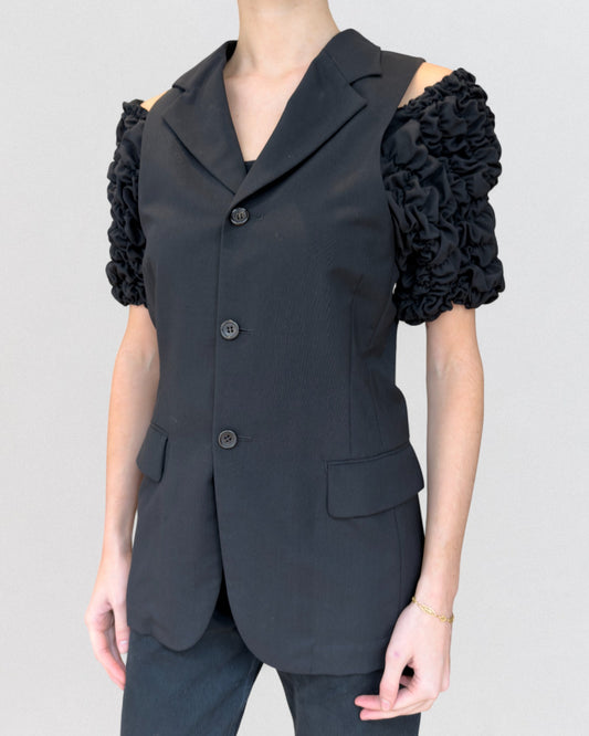 Comme Des Garçons Fall 1989 Ruffled Sleeves Vest