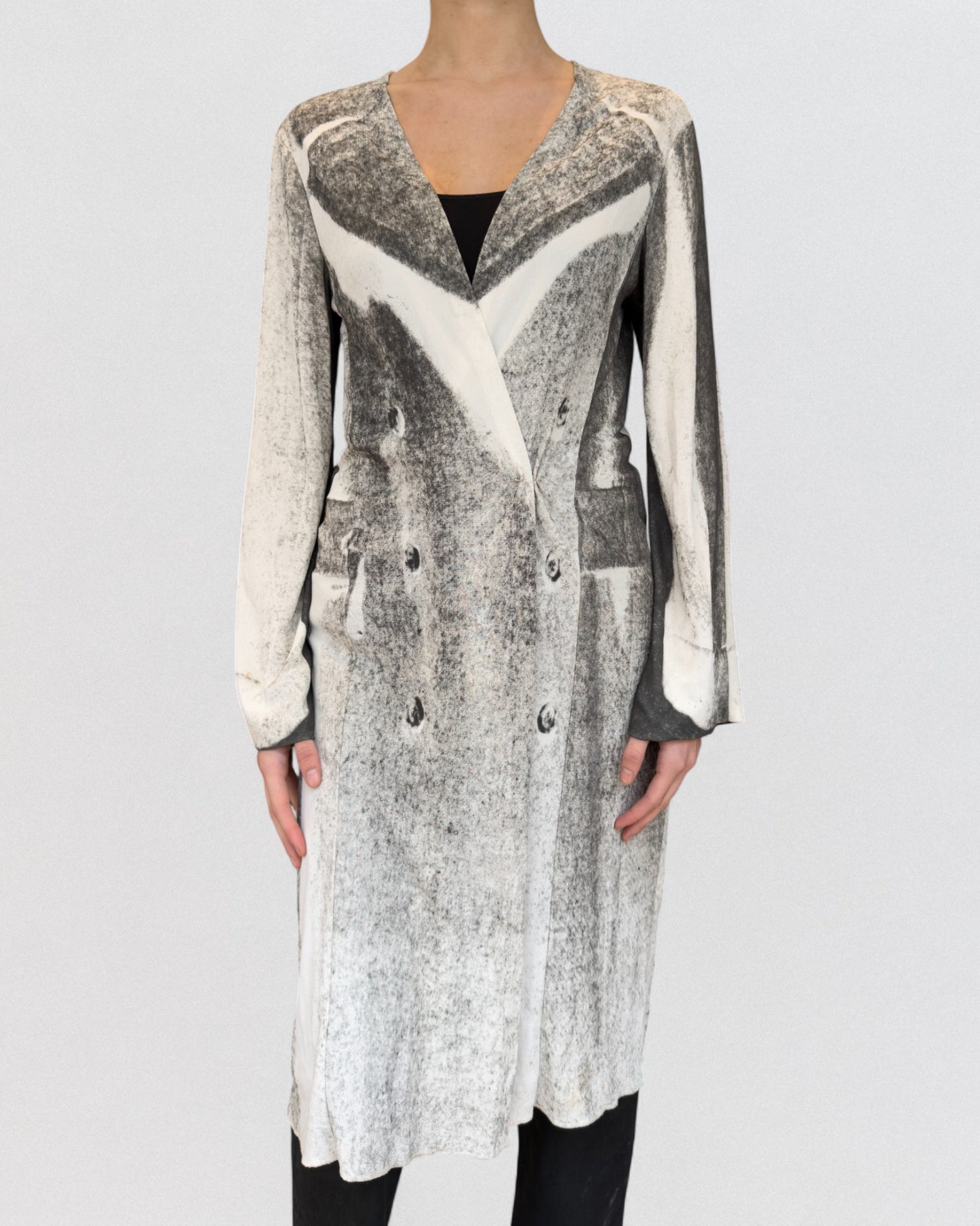 Martin Margiela Spring 1996 Trompe L'oeil Jersey Coat