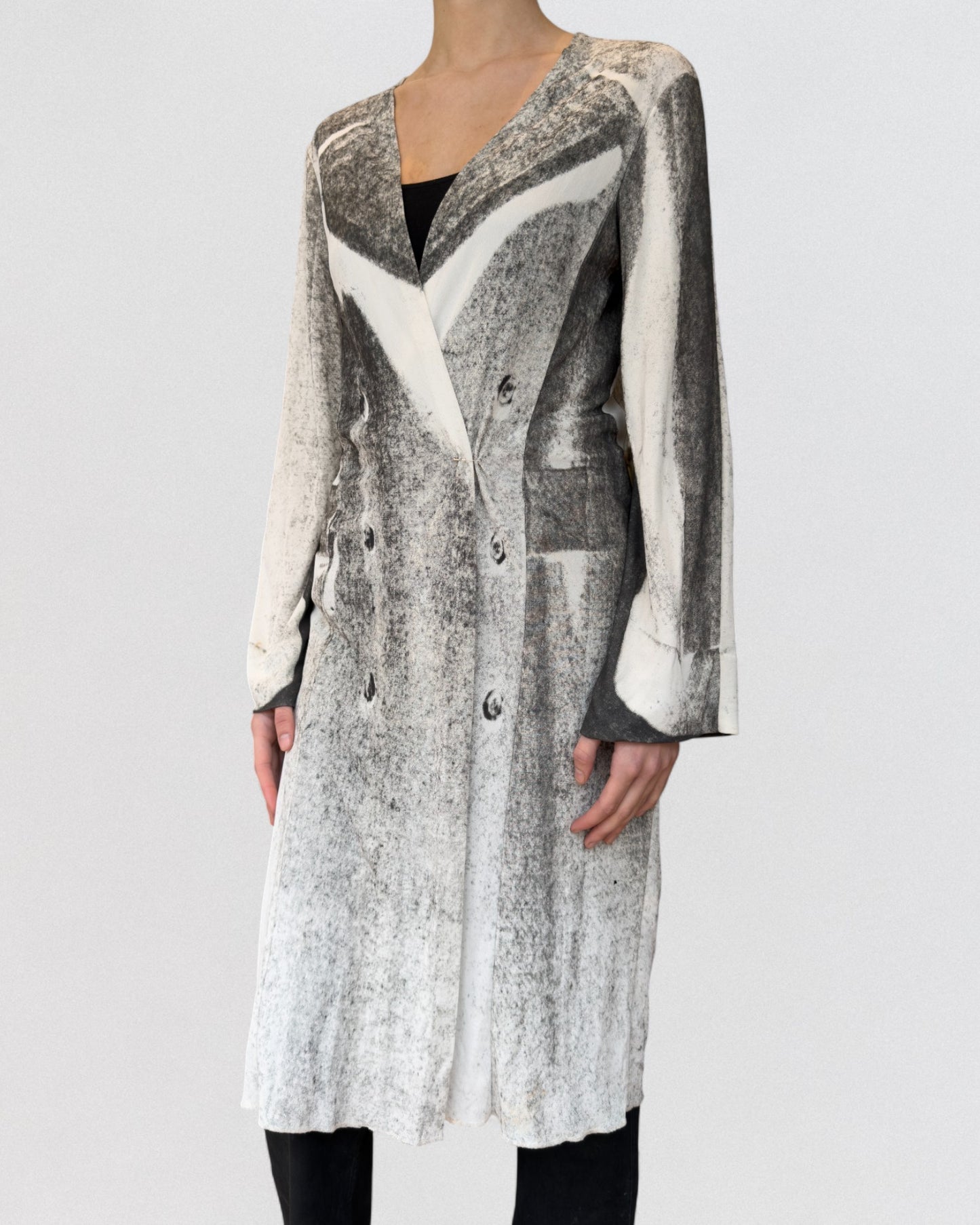Martin Margiela Spring 1996 Trompe L'oeil Jersey Coat