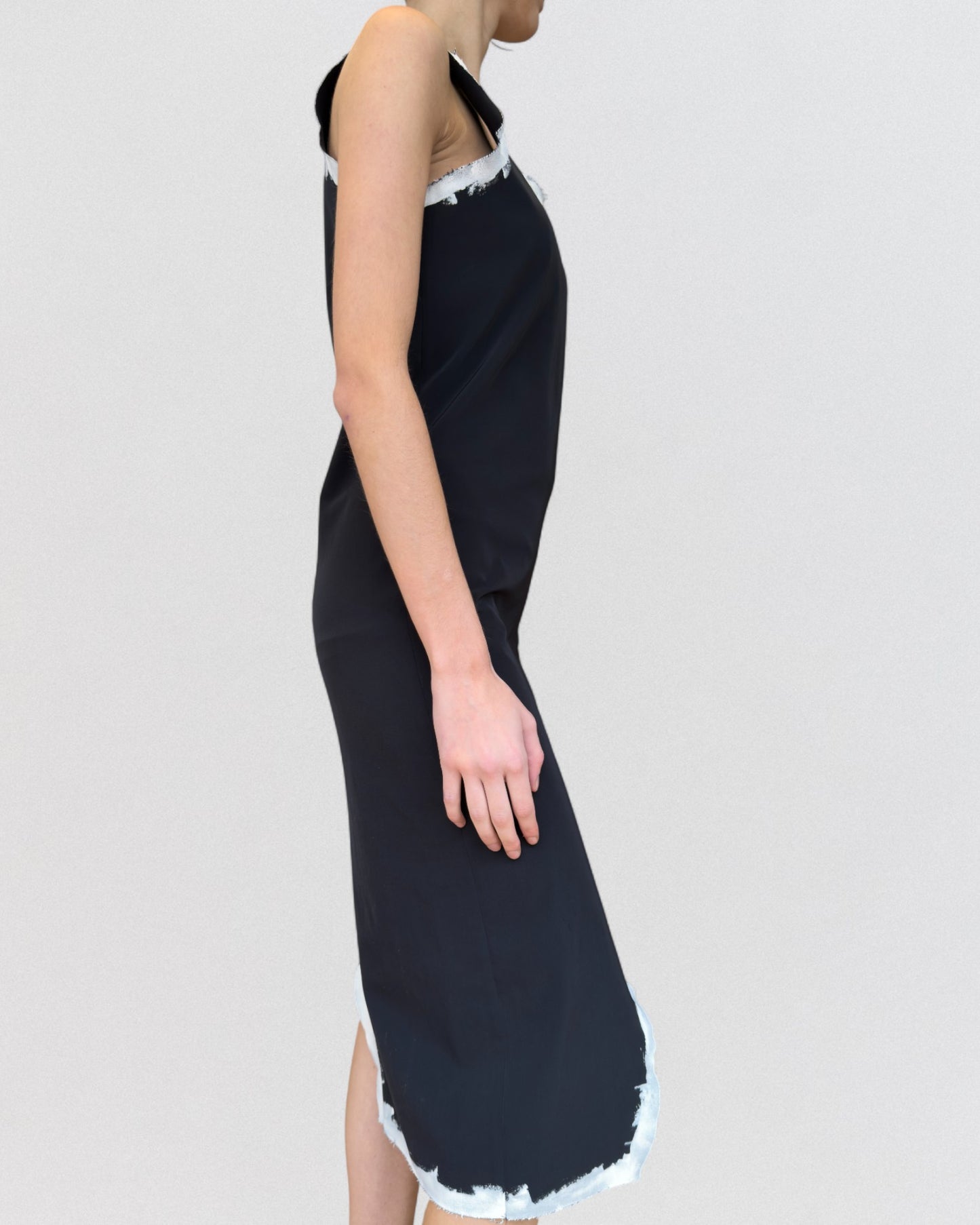 Comme Des Garçons Spring 1992 Hand Painted Asymetrical Dress