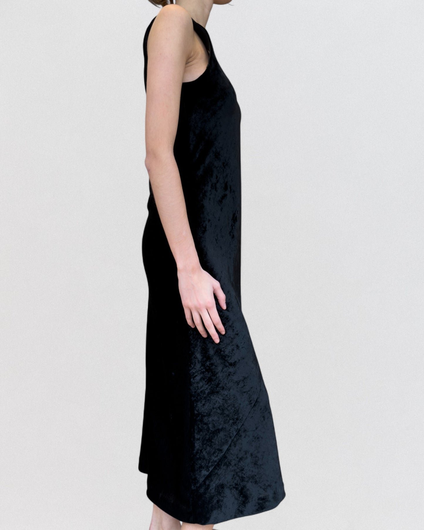 Comme Des Garcons Spring 1994 Bias Cut Velvet Dress