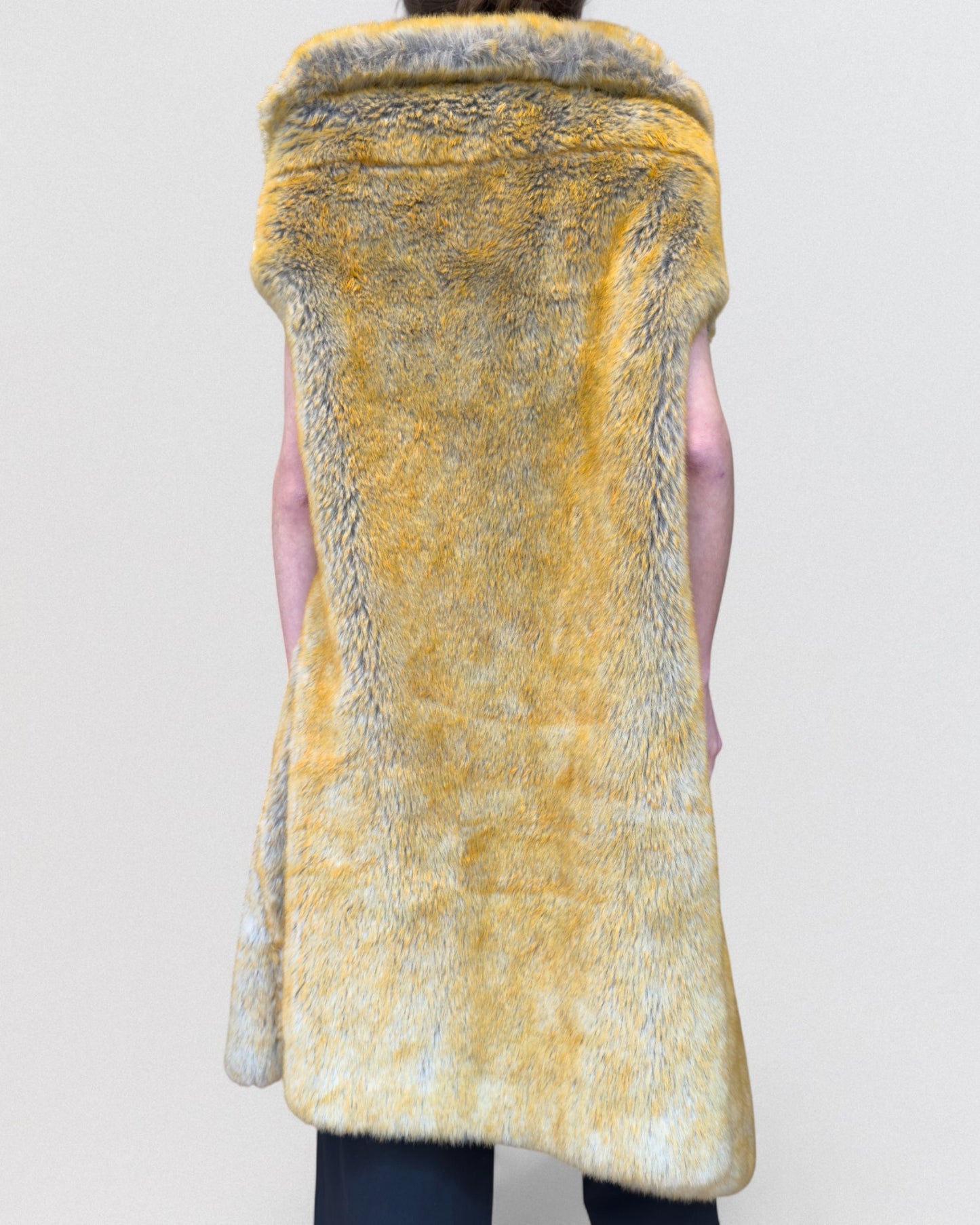 Yohji Yamamoto Fall 1996 Faux Fur Coat