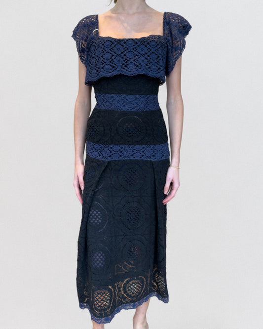 Vivienne Westwood Spring/Summer 2002 Crochet Lace Corset Dress