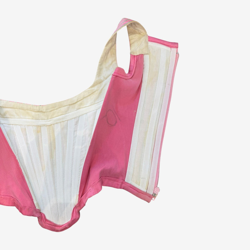 Vivienne Westwood F/W 1991 'Dressing Up' Pink Striped Corset Bustier