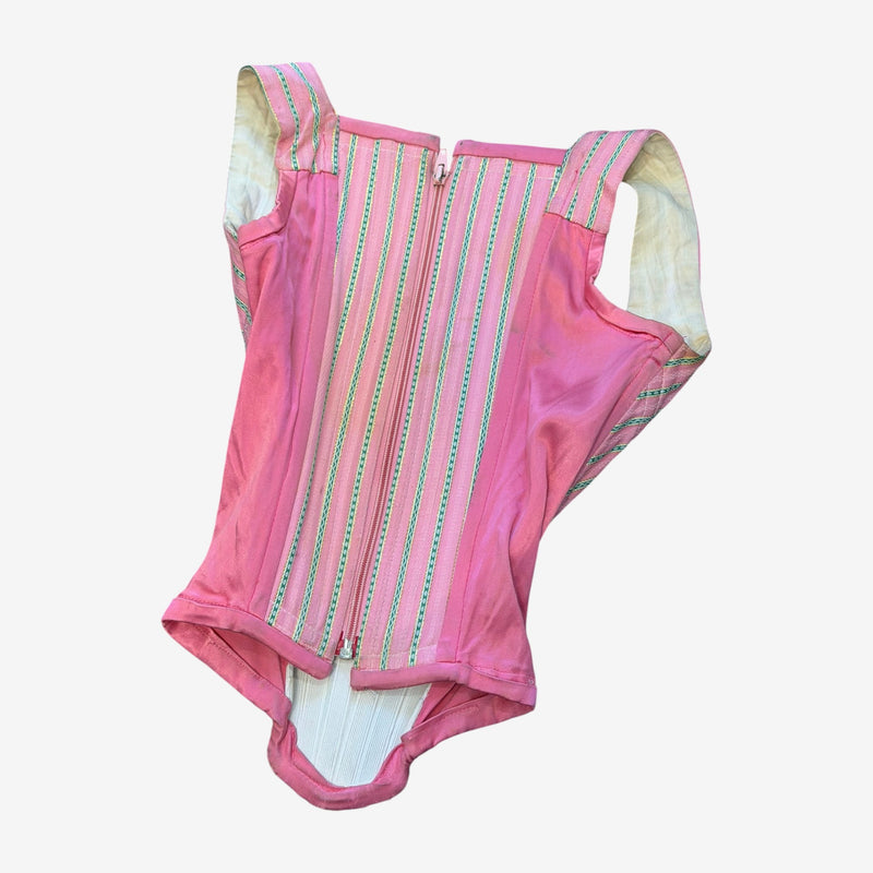 Vivienne Westwood corset bustier, zipper and neckline detail