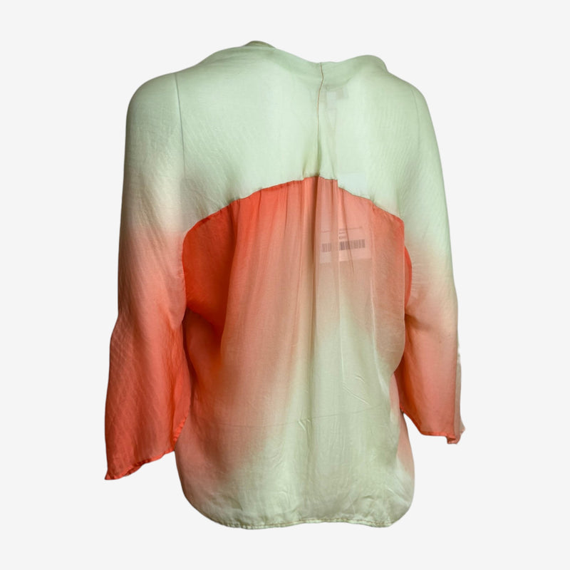 Crystal-embellished toggle fastenings and silk cord loops on Roberto Cavalli blouse