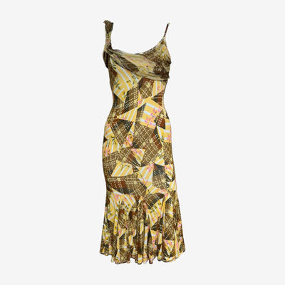 John Galliano F/W 2004 Printed Silk Jersey Dress