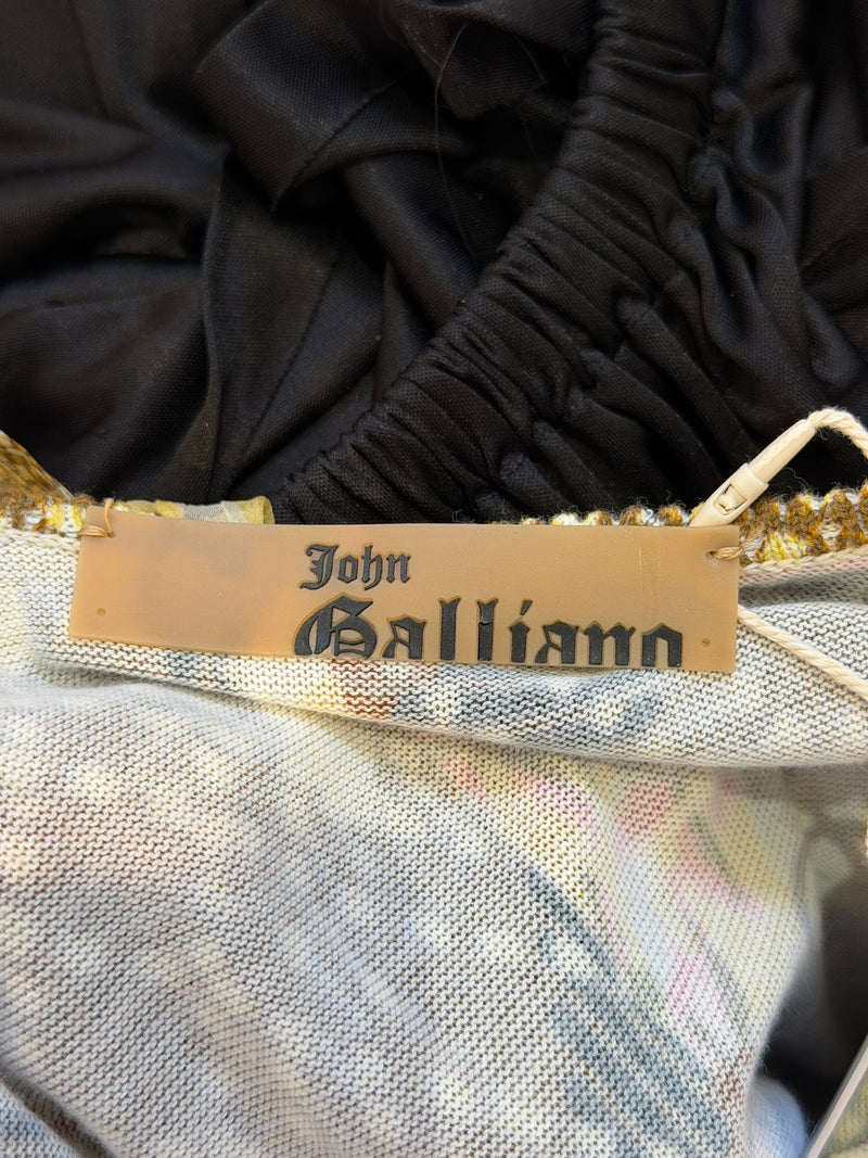 John Galliano F/W 2004 dress detail showing twisted shoulder strap construction
