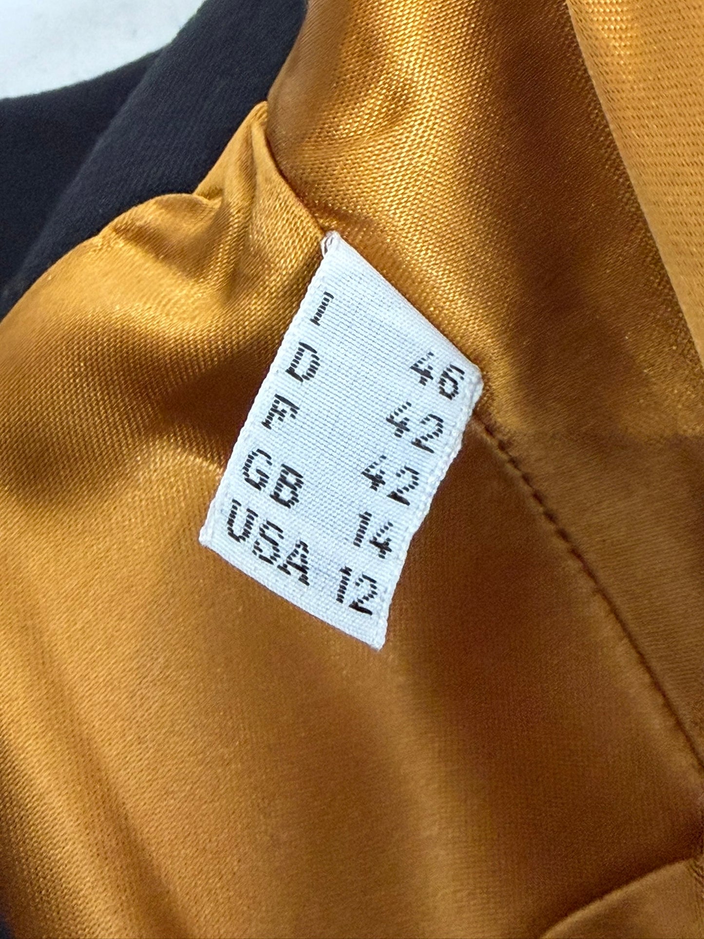 Moschino Couture Fall 1988 Patch Jacket and Question Mark Skirt Ensemble