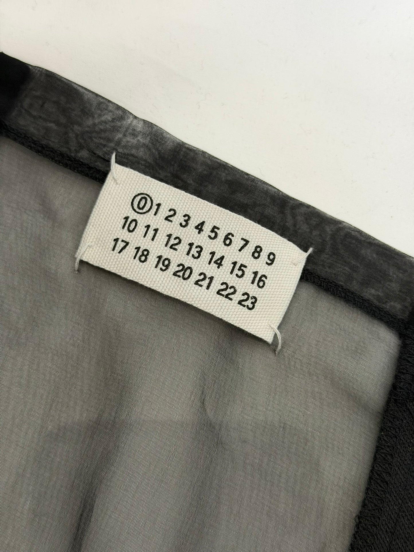 Martin Margiela Artisanal Spring 2000 Black Sheer Panels Dress