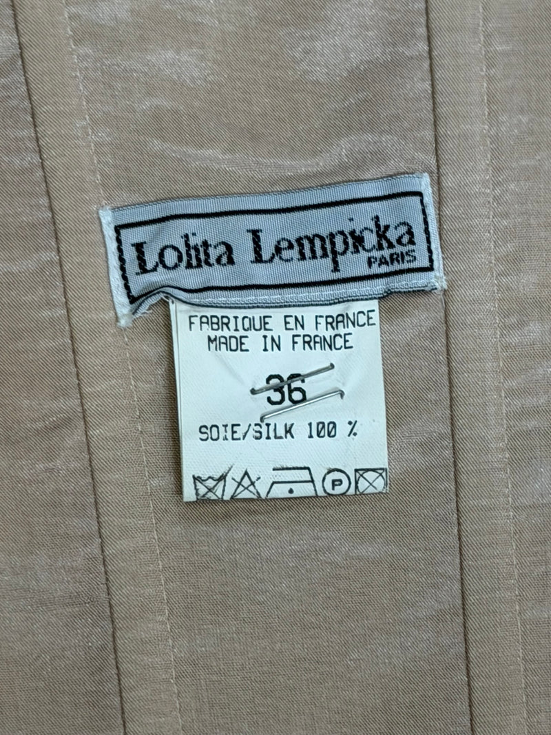 Lolita Lempicka S/S 2000 Embroidered Silk Corset and Maxi Skirt Ensemble