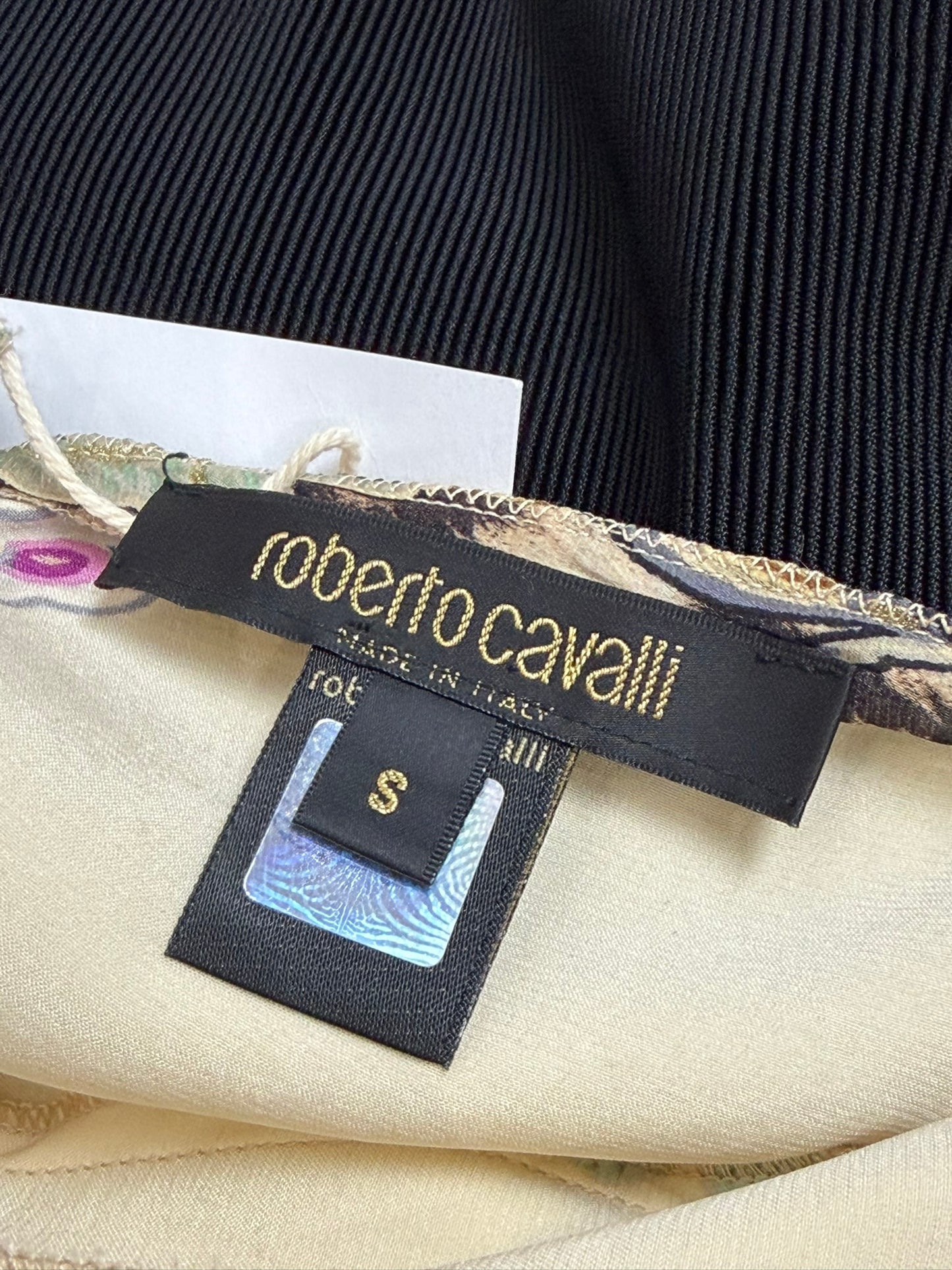 Roberto Cavalli S/S 2003 Cheongsam Chinoiserie Yellow Silk Mini Dress