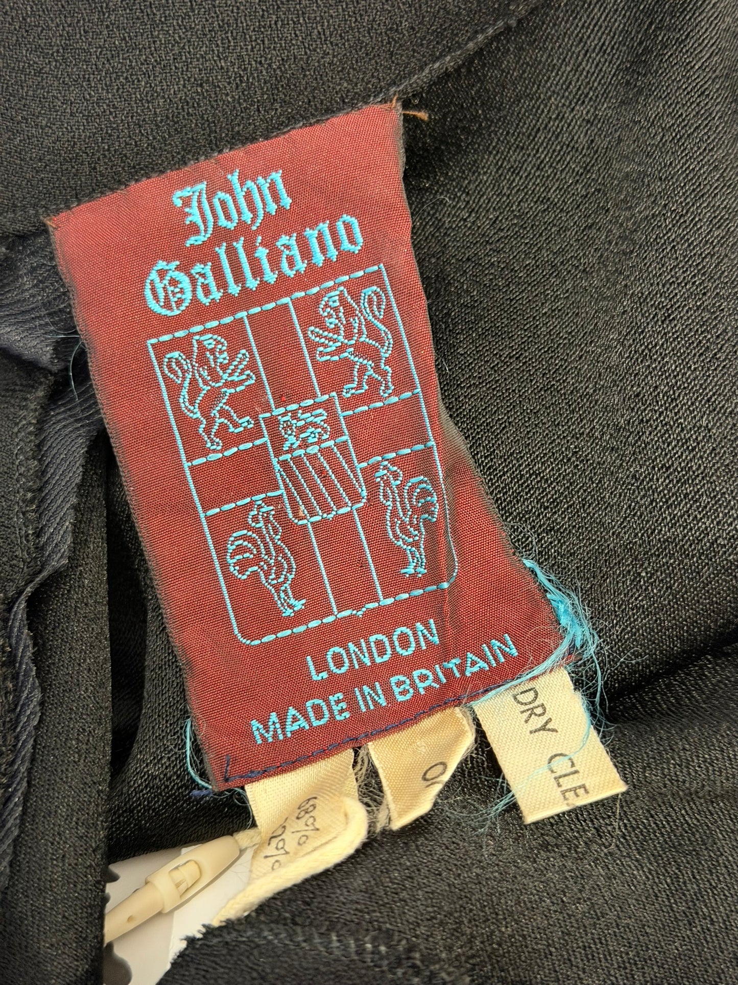 John Galliano F/W 1989 "Nancy Cunard" Documented High Neck Bias-Cut Evening Gown