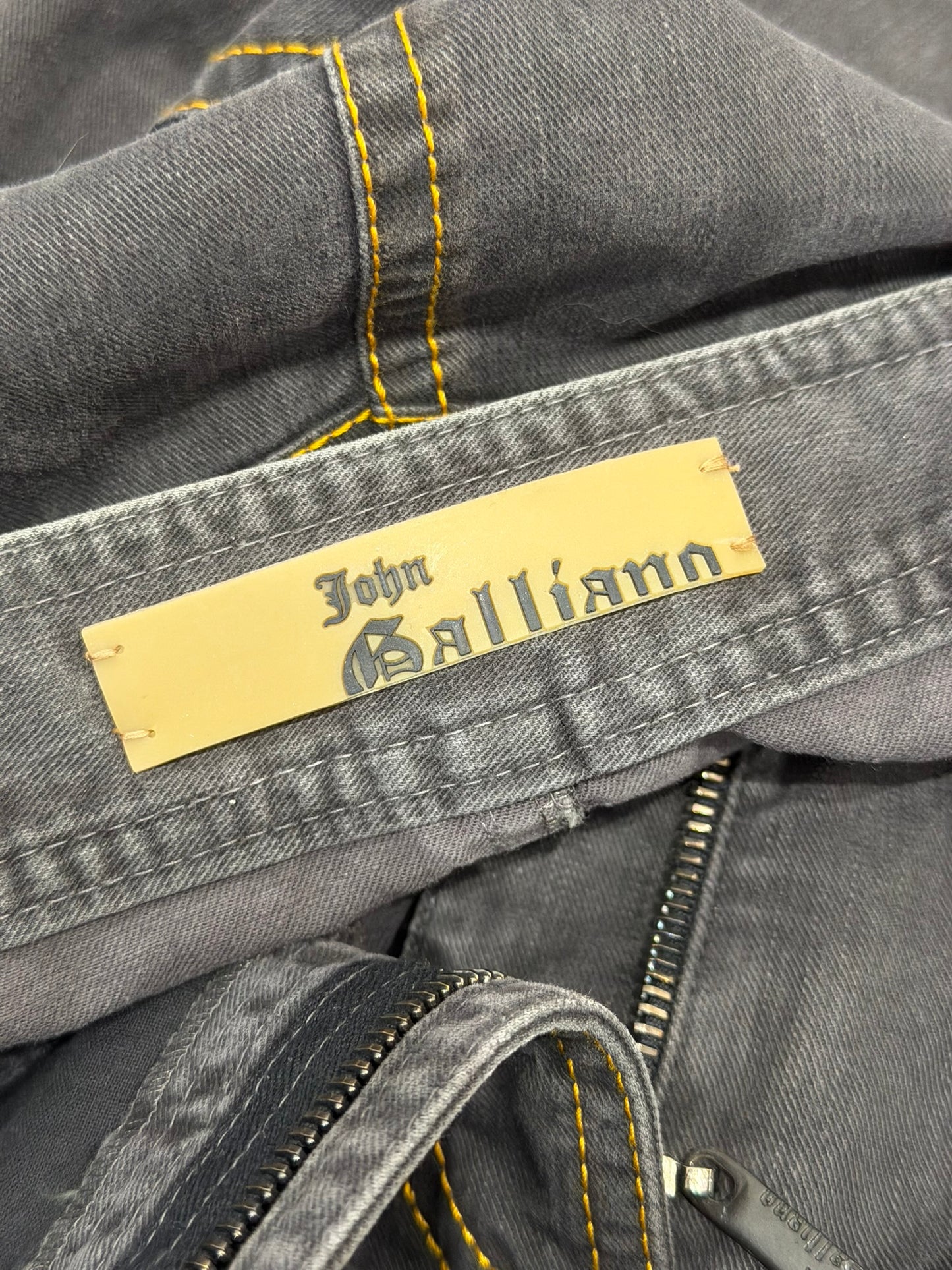 John Galliano S/S 2006 Runway Denim and Tulle Jacket, Jeans & Skirt Ensemble