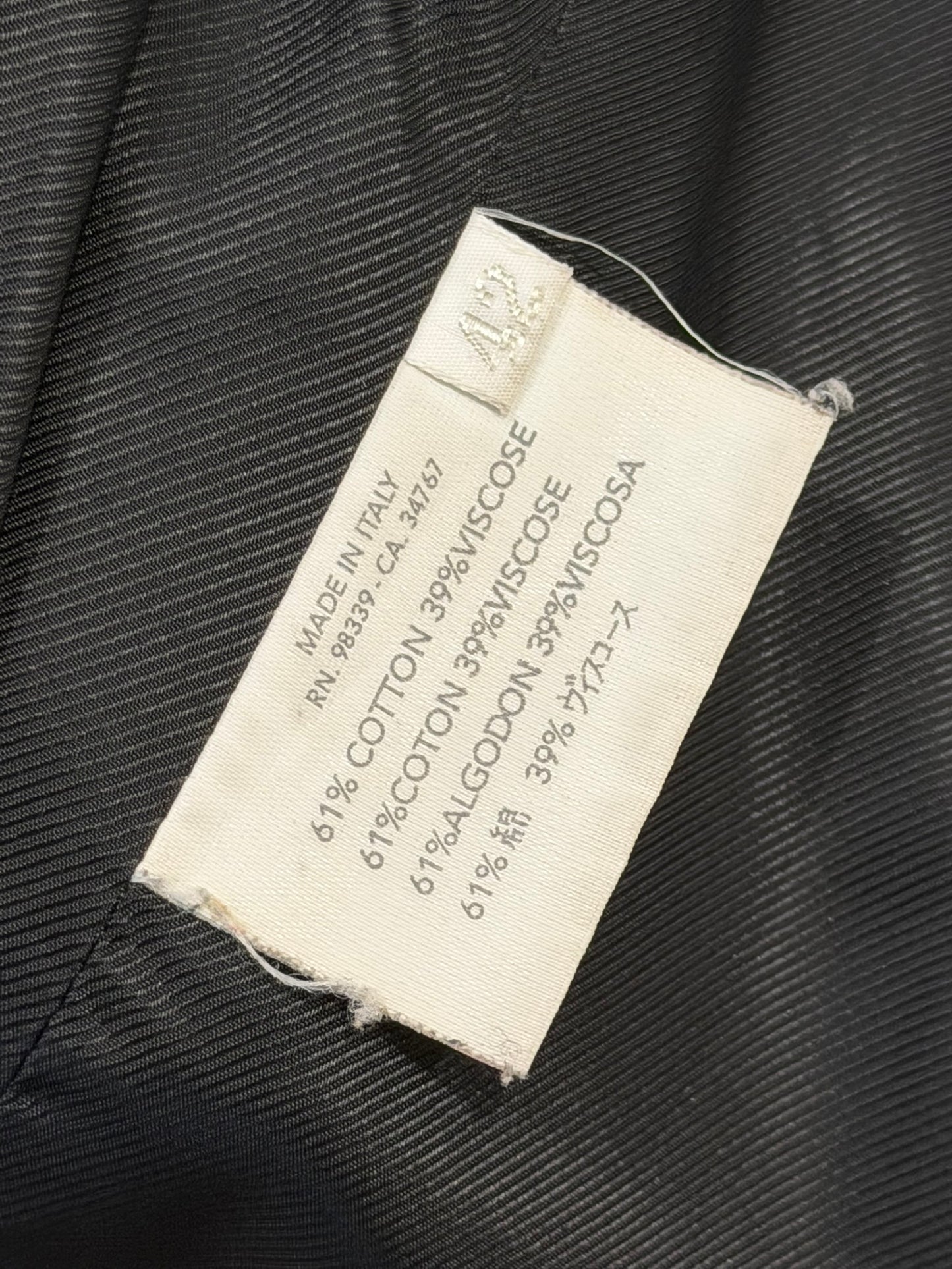 Miu Miu FW2000 Faux Fur Black Coat with Detachable Collar