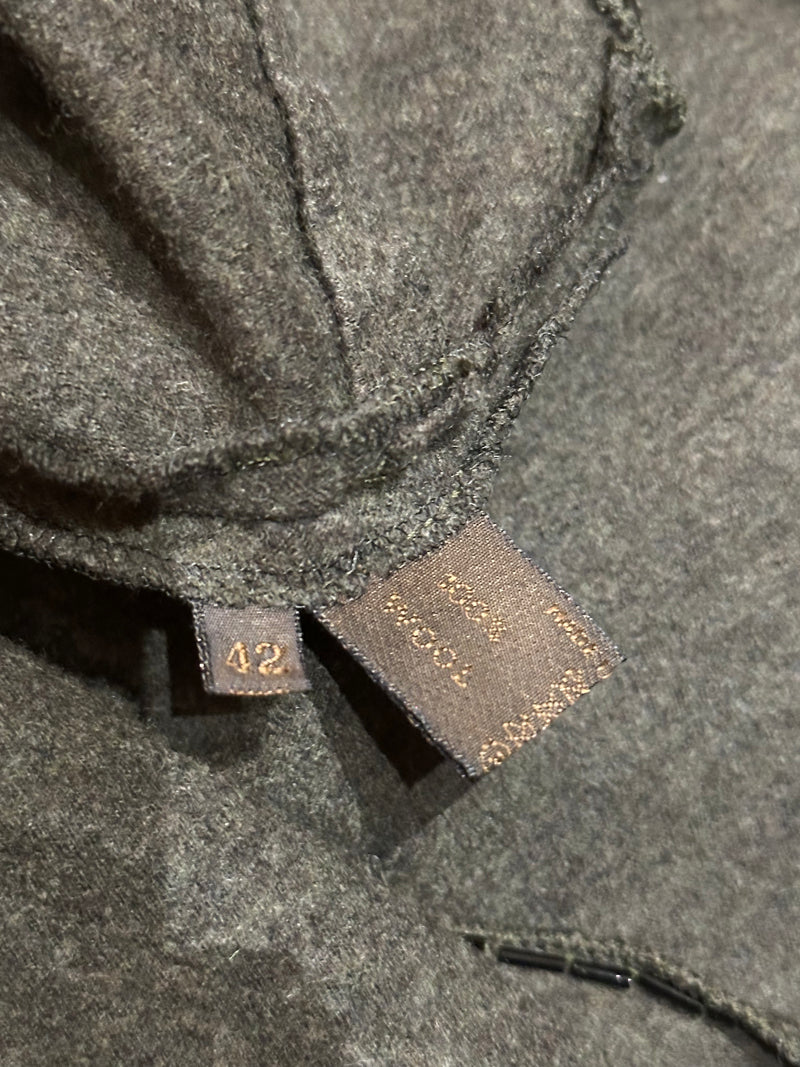 Prada F/W 1997 Charcoal V-Neck Cross-Strap Mini Dress