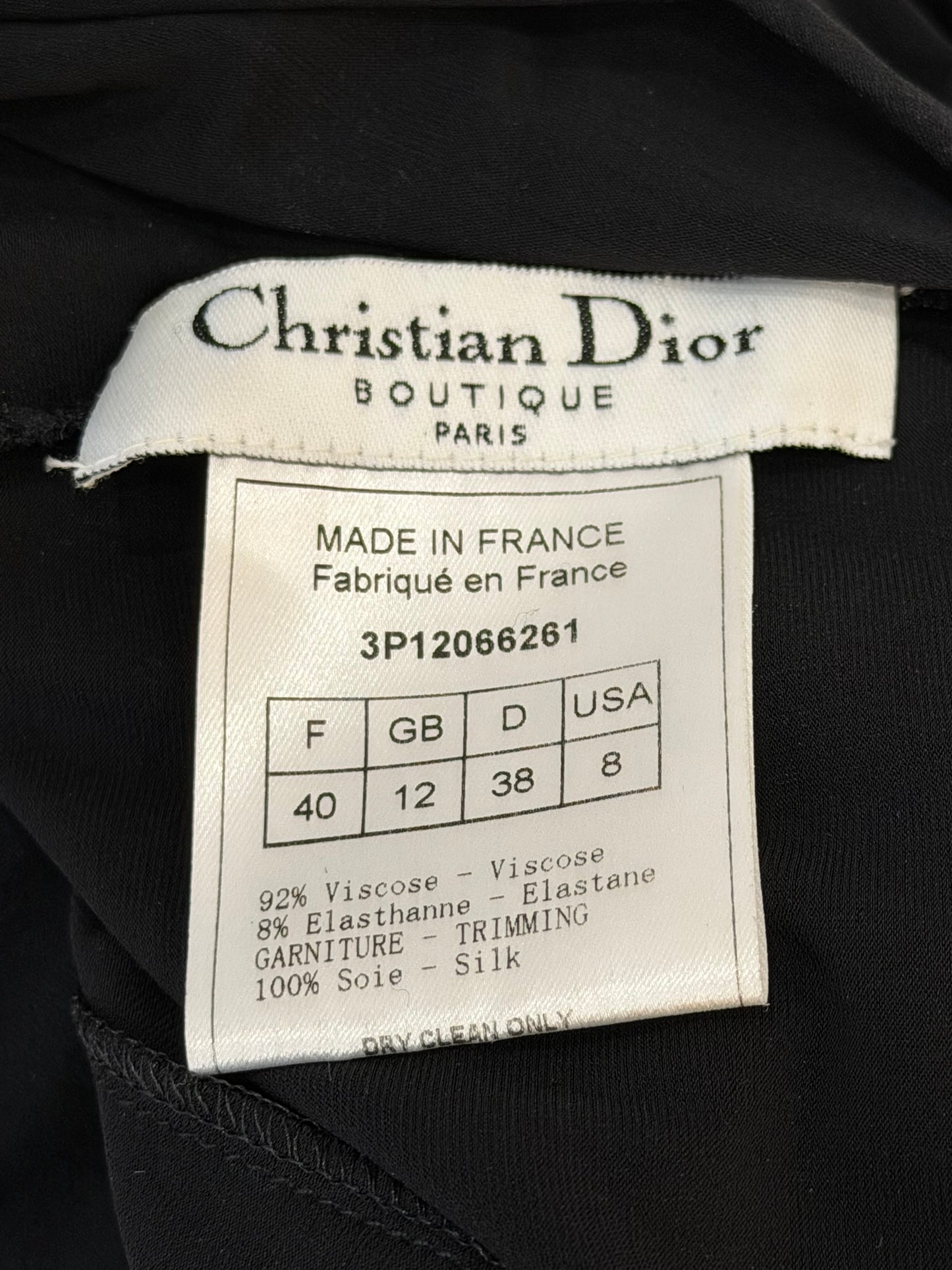 Christian Dior by John Galliano S/S 2003 Black Bondage Lace Silk Mini Dress