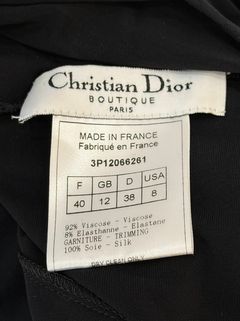 Christian Dior by John Galliano S/S 2003 Black Bondage Lace Silk Mini Dress — detail 10