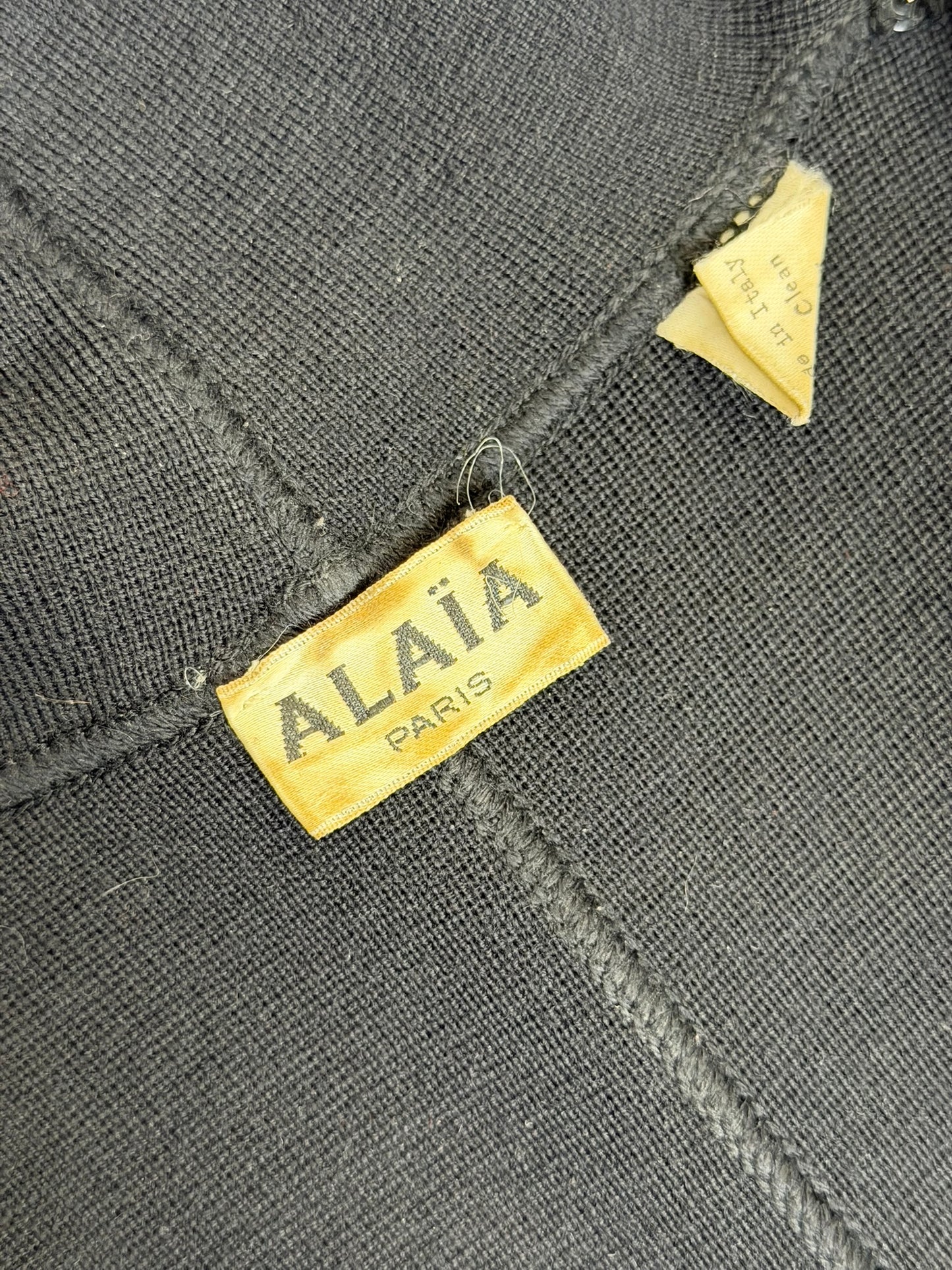 Alaia F/W 1986 Iconic Zipper Wool Dress