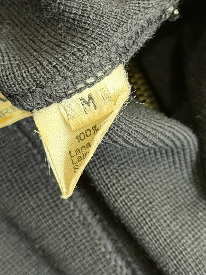 Iconic Alaia F/W 1986 zipper wool hooded dress complete view