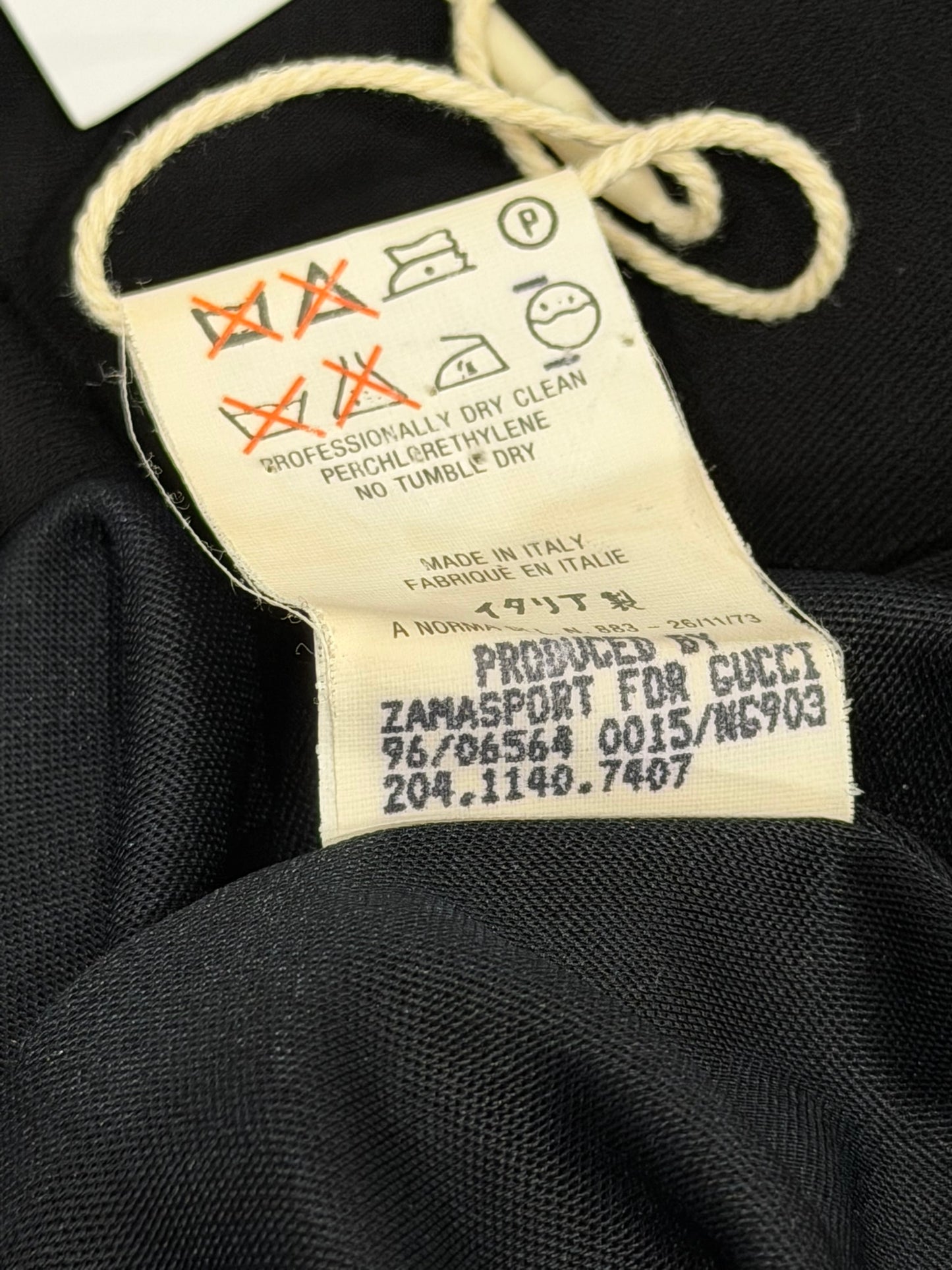 Gucci by Tom Ford F/W 1996 Iconic Backless Black Evening Dress