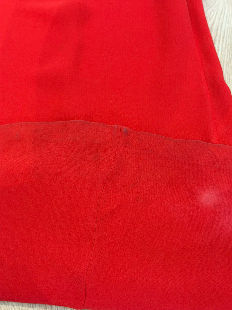 Valentino F/W 2006 Red Silk Jersey Asymmetric Gown