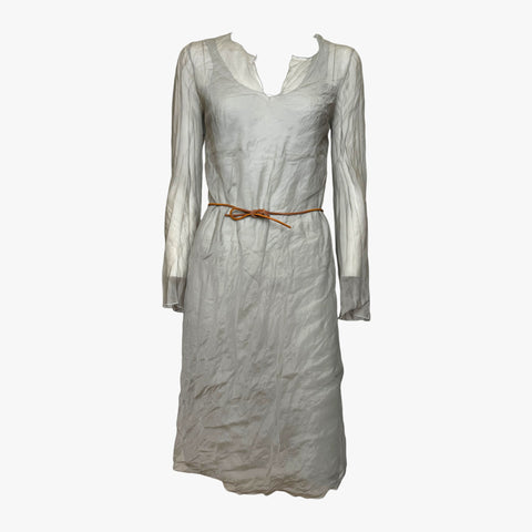 Prada S/S 1999 Sheer Silk Organza Long Sleeve Dress