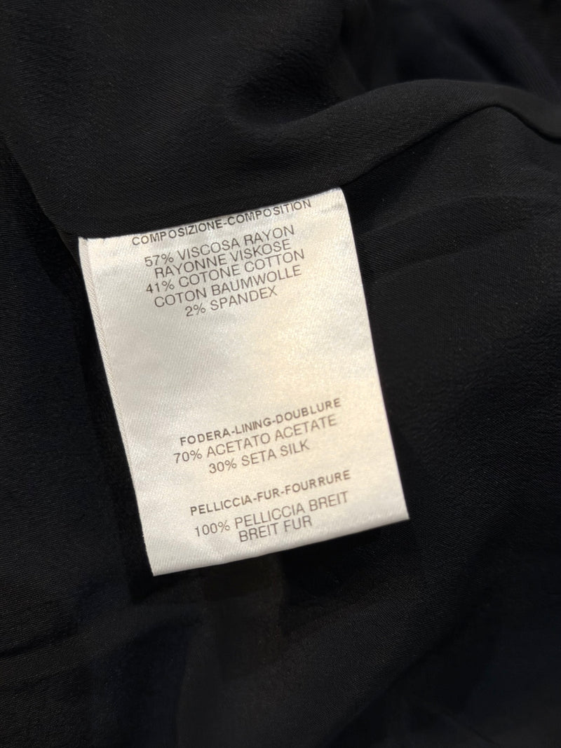 Fendi silk blazer interior showing fully lined construction and Fendi label