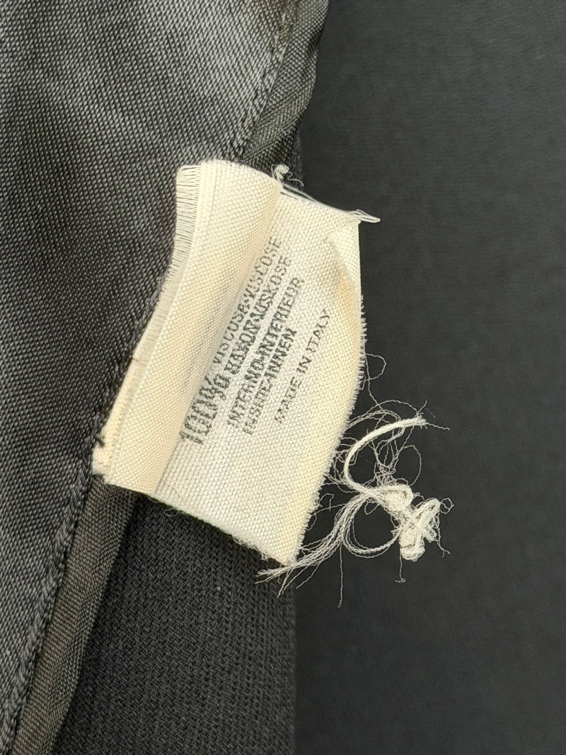 Charcoal deconstructed blazer by Maison Martin Margiela, sleeve and shoulder construction