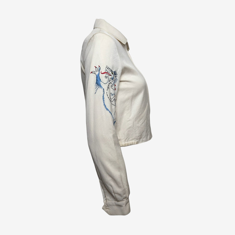 Chloé by Stella McCartney S/S 2000 Ecru Embroidered Cropped Jacket