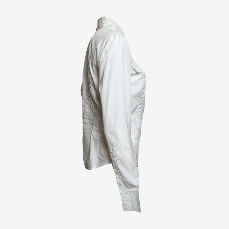 Gucci by Tom Ford F/W 2004 White Panelled Fitted Shirt