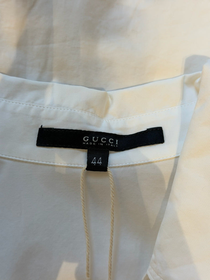 Gucci by Tom Ford F/W 2004 White Panelled Fitted Shirt