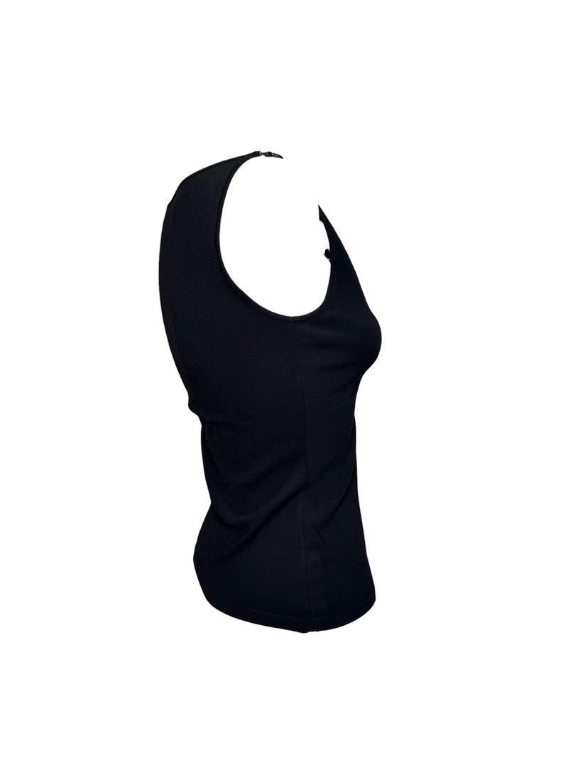 Gucci by Tom Ford S/S 1999 Black Boat-Neck Tank Top