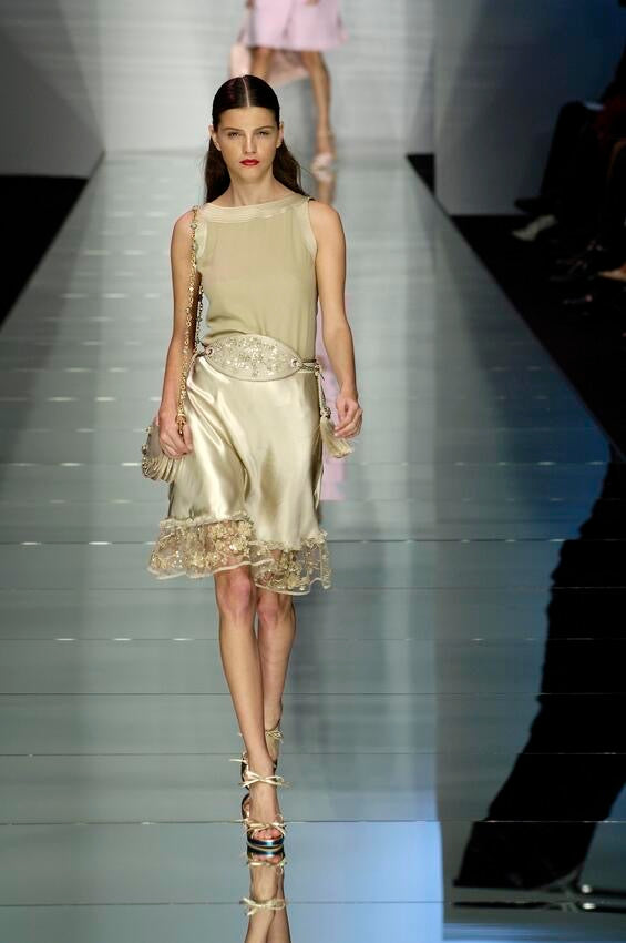 Valentino S/S 2006 Beaded Embellished Silk Skirt
