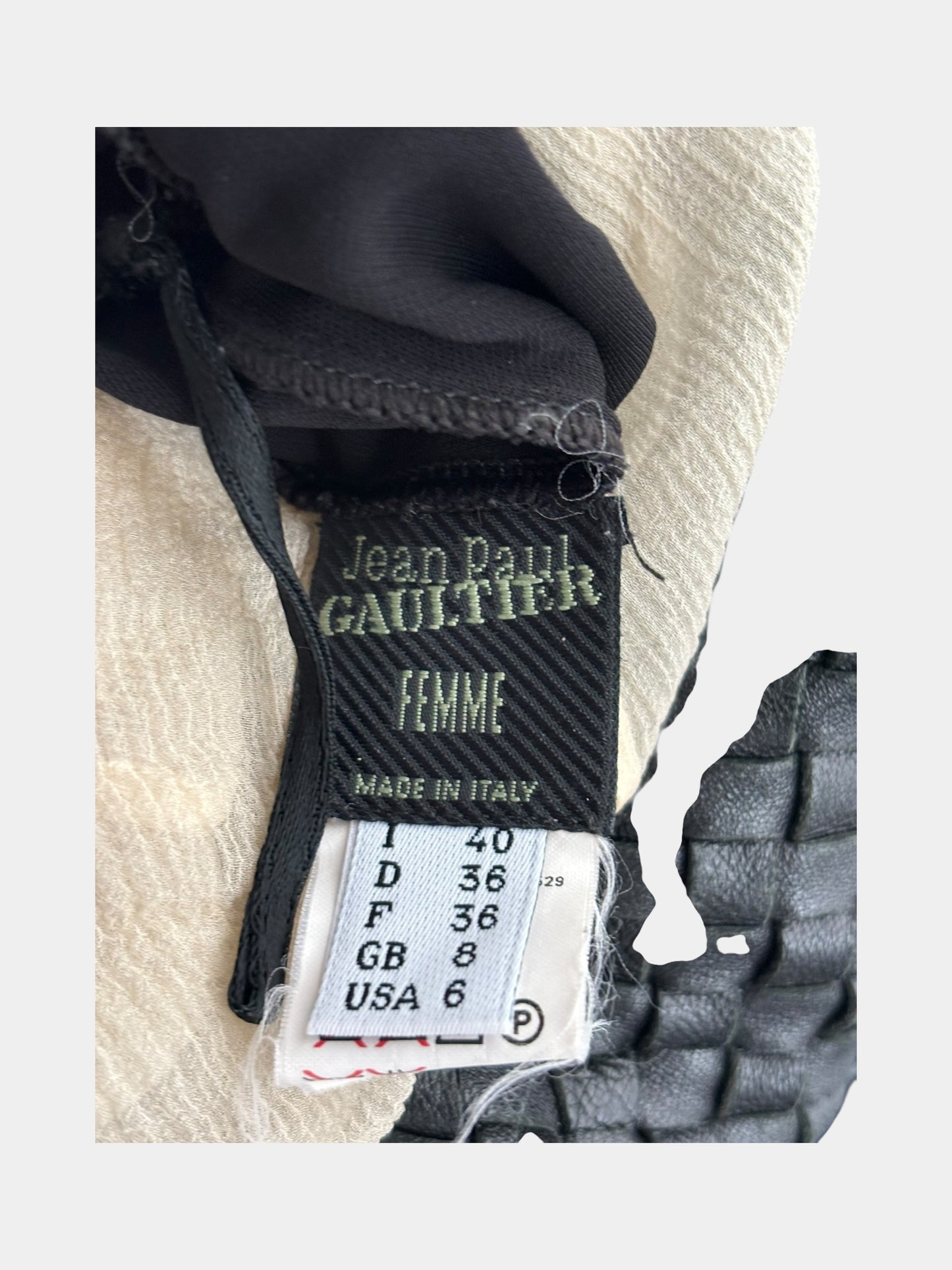 Jean Paul Gaultier Silk Hodded Sheer Black Dress