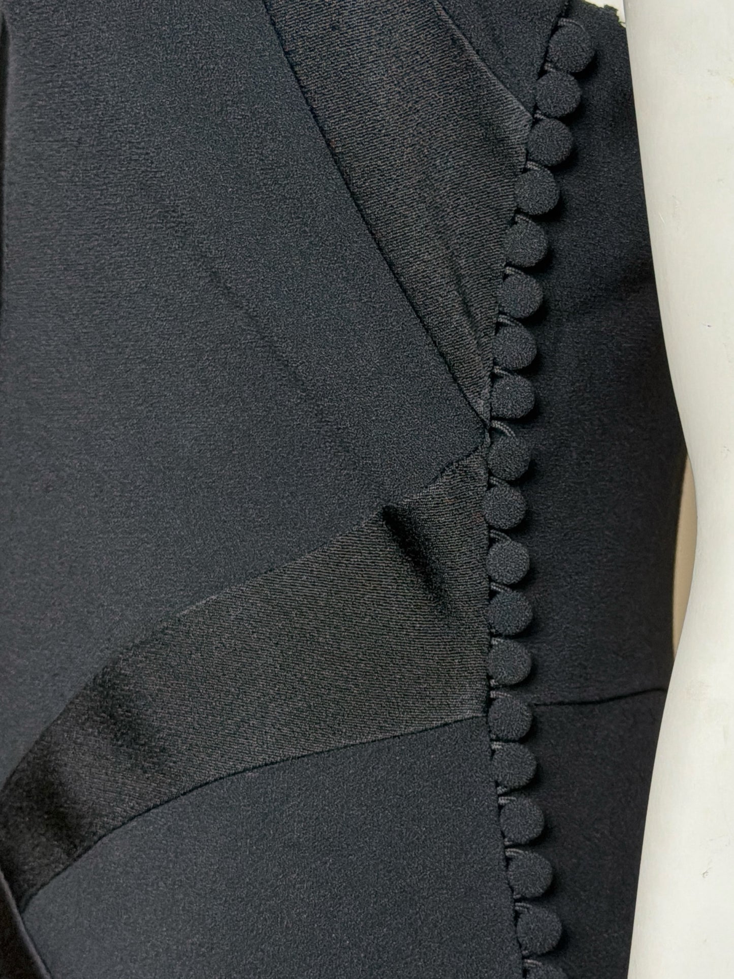 Christian Dior by John Galliano F/W 2004 Black Bias-But Evening Gown