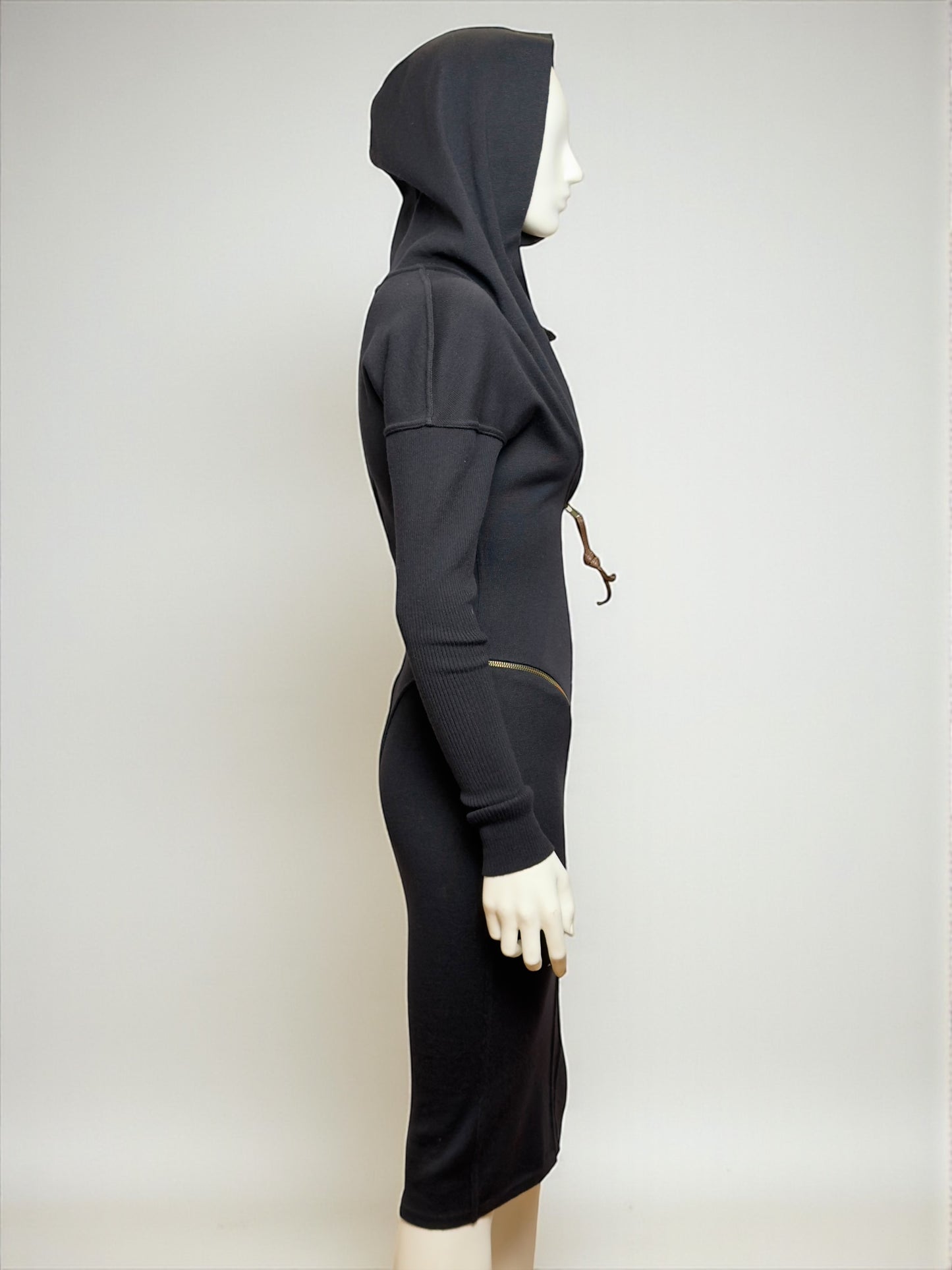 Alaia F/W 1986 Iconic Zipper Wool Dress