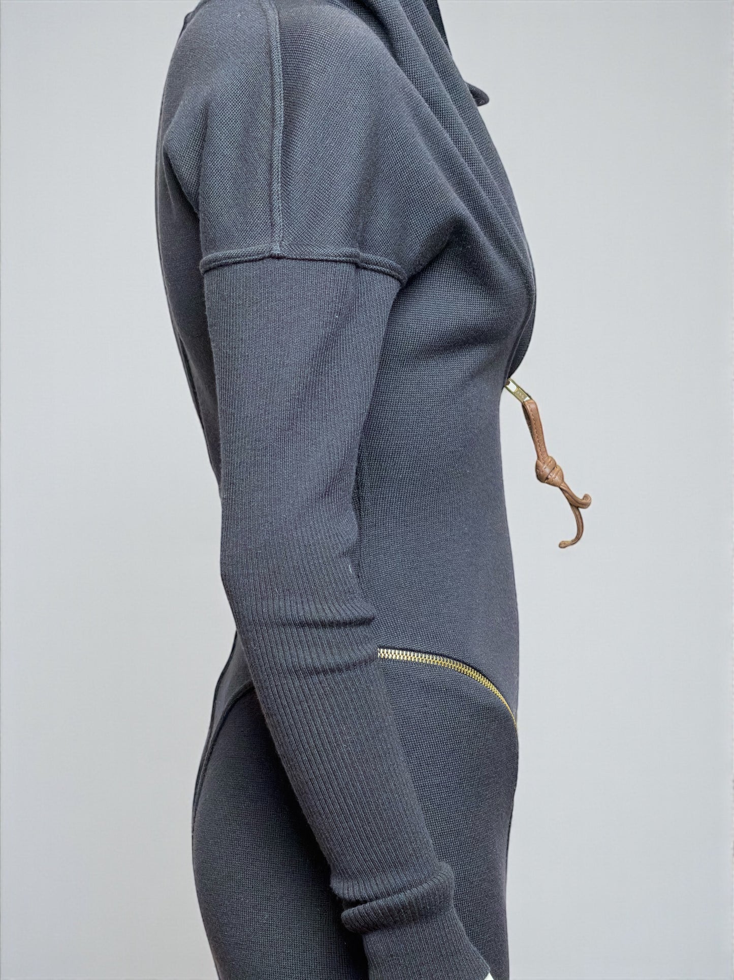 Alaia F/W 1986 Iconic Zipper Wool Dress