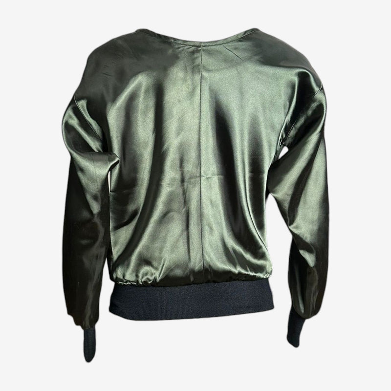Yohji Yamamoto S/S 2002 Silk Military Bomber Jacket